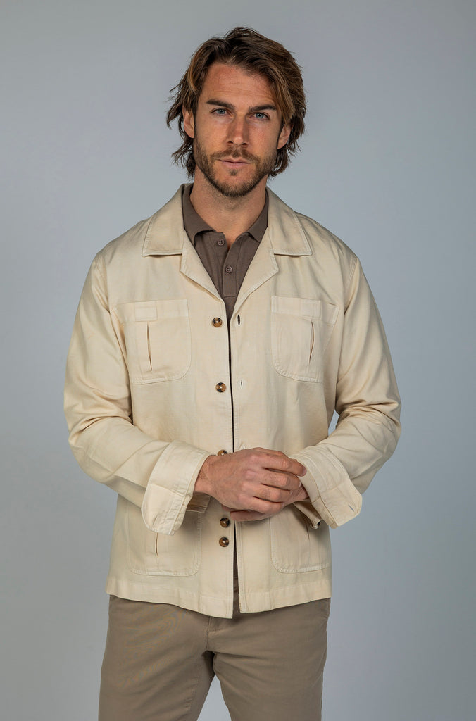 Sobrecamisa Cotolino Bolsillos Beige