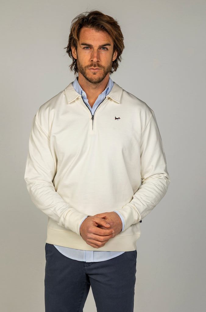 Sudadera Media Cremallera Off White