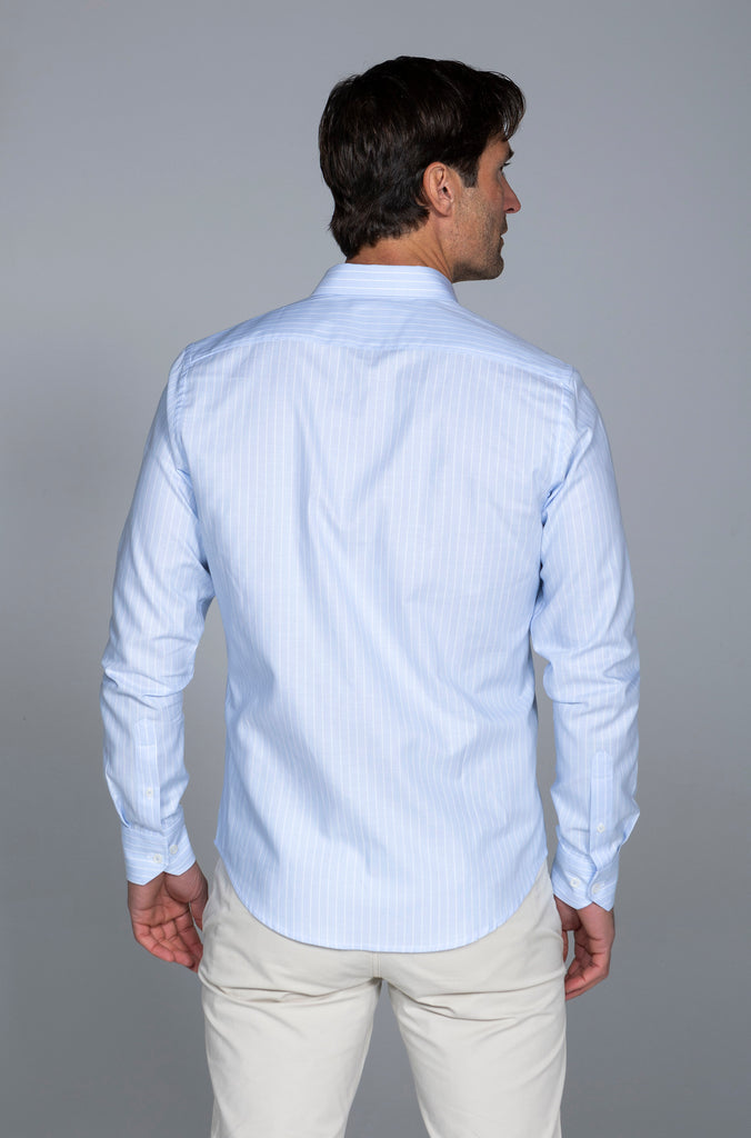 Camisa Minioxford sport Yaiza Celeste