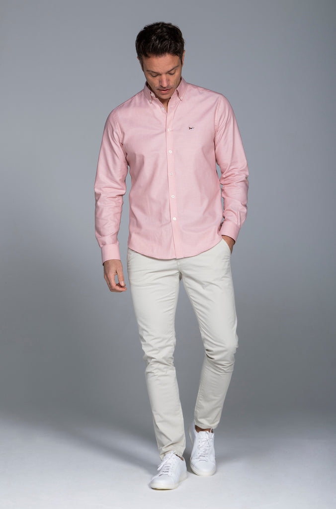 Camisa Minioxford Yale Salmon empolvado