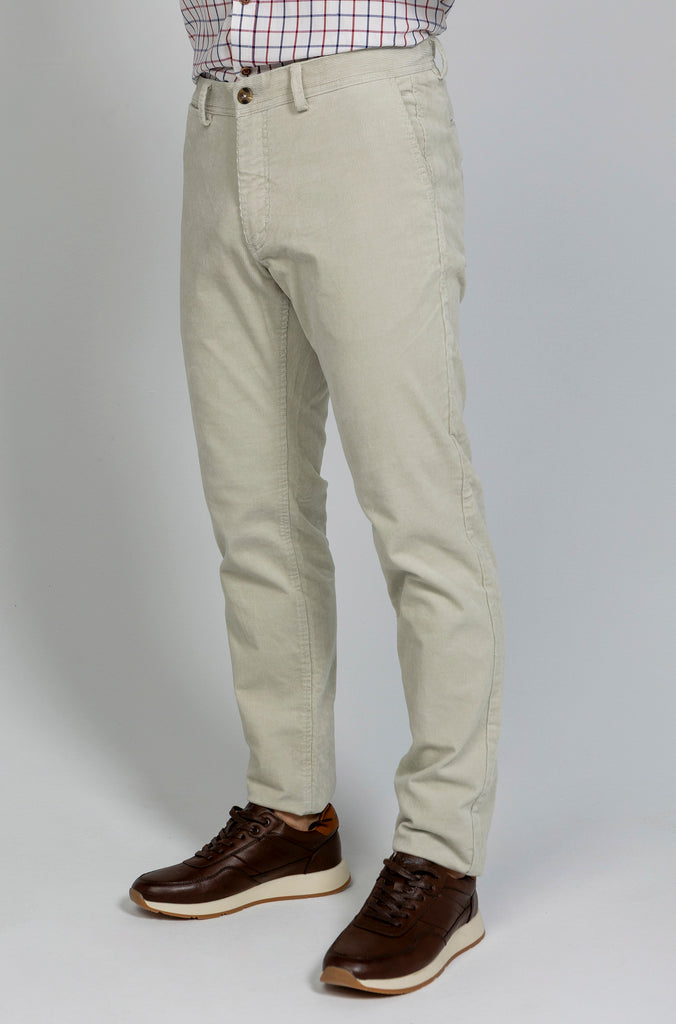 Pantalón Micropana Elástico Piedra