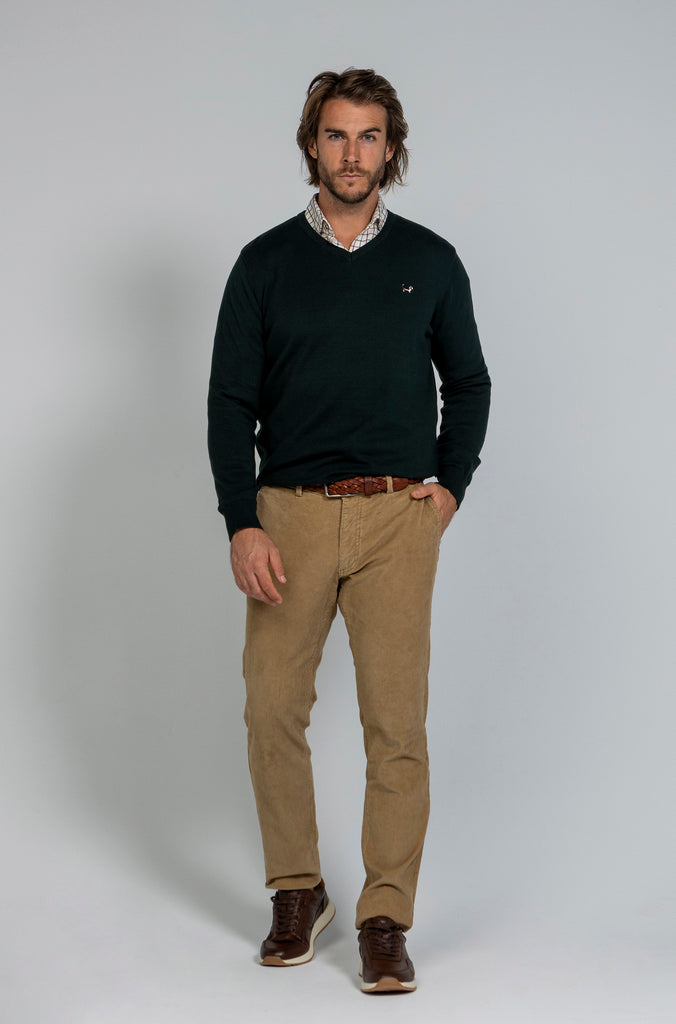 Pantalón Micropana Elástico Camel