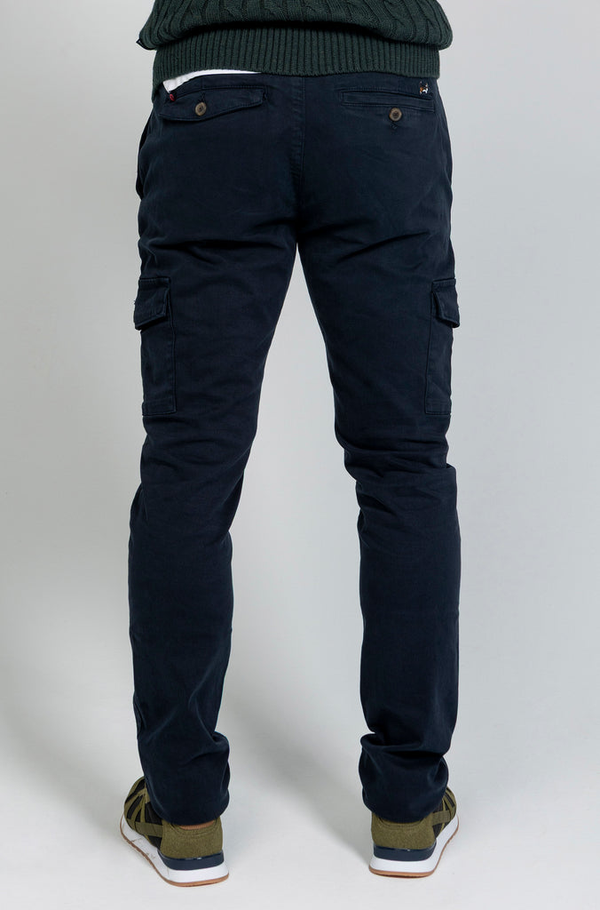 Pantalón Elástico Cargo Marino