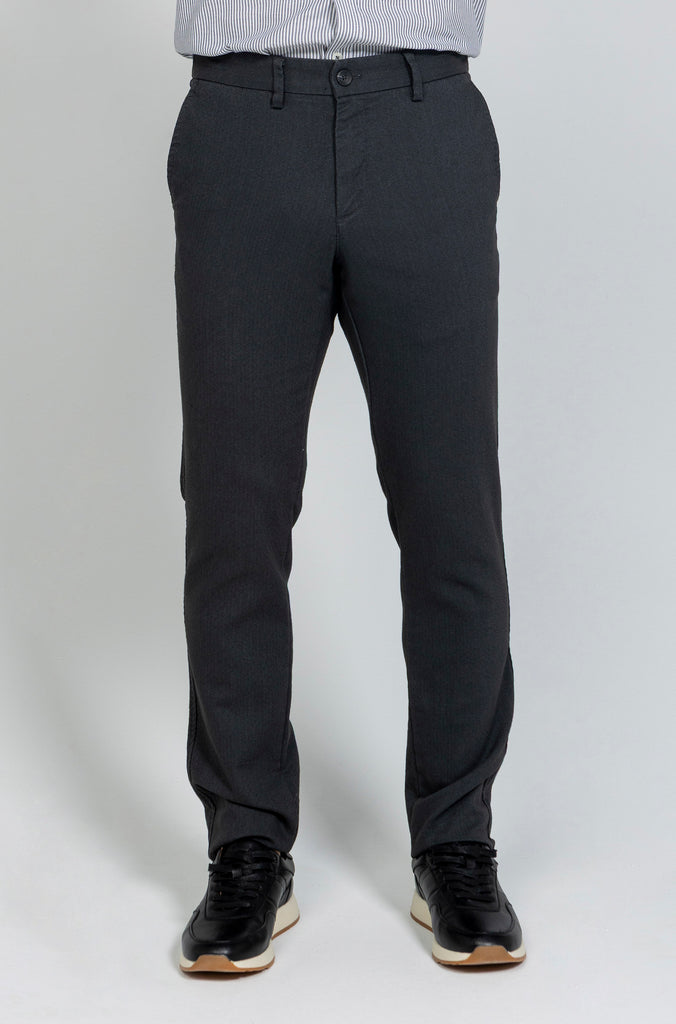Pantalón Jogger Elástico Espiga Gris Marengo