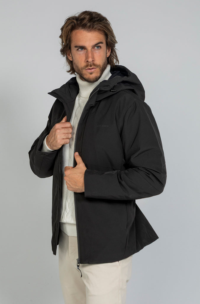 Parka Técnica Dream Con Capucha Negra