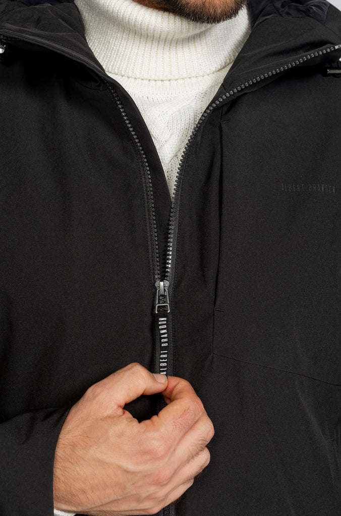 Parka Técnica Dream Con Capucha Negra