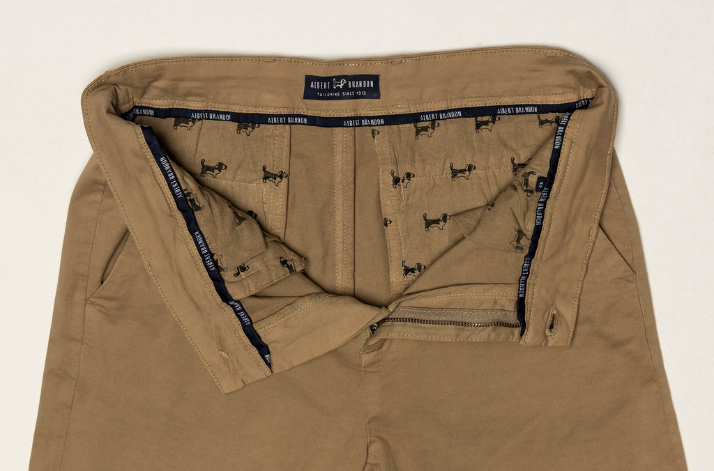 Pantalón Chino Regular Beig