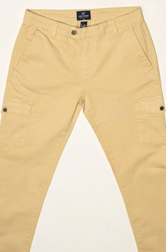Pantalón Elástico Cargo Beige