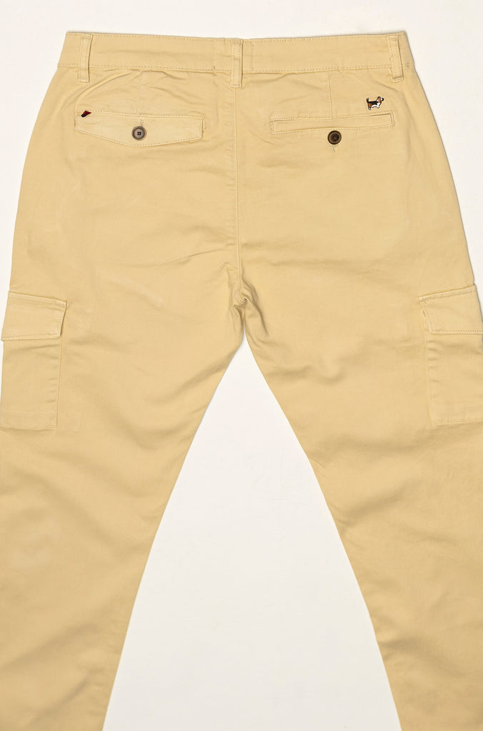 Pantalón Elástico Cargo Beige