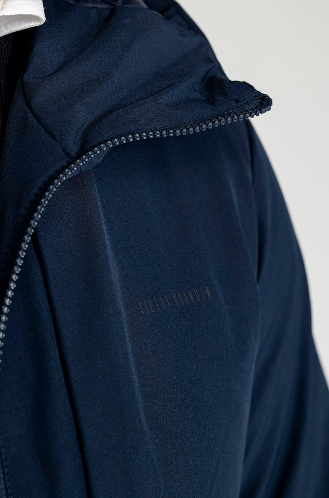 Parka Técnica Con Capucha Marino