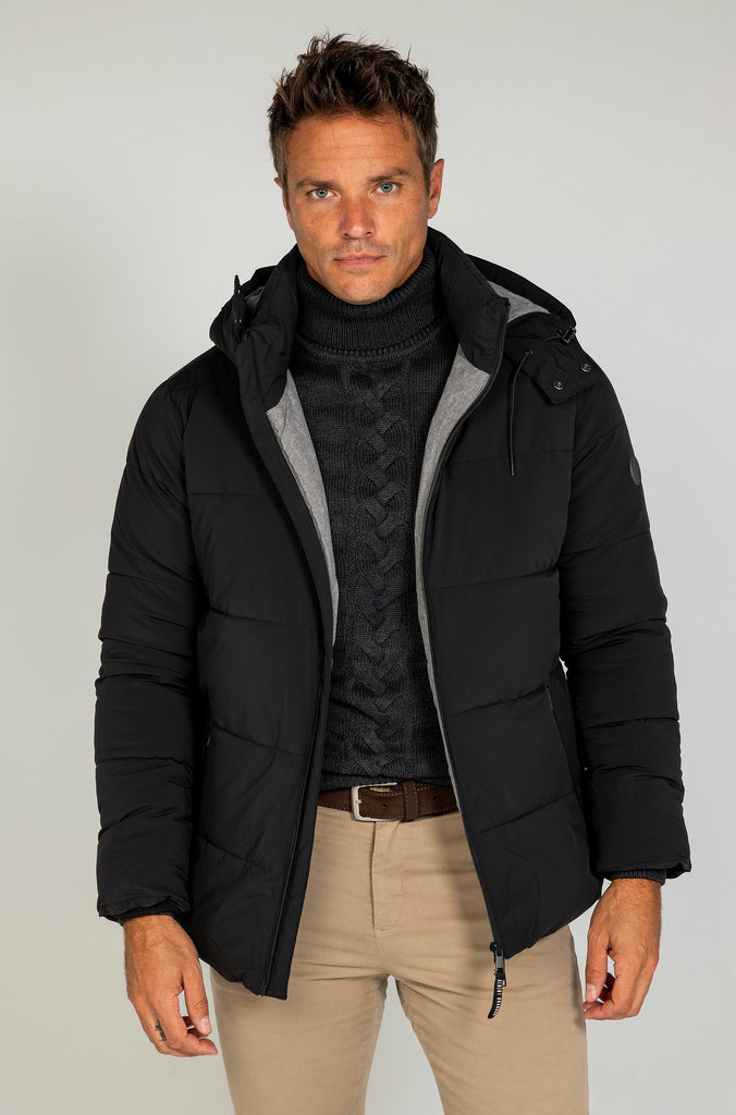Parka Técnica Acolchada Negra