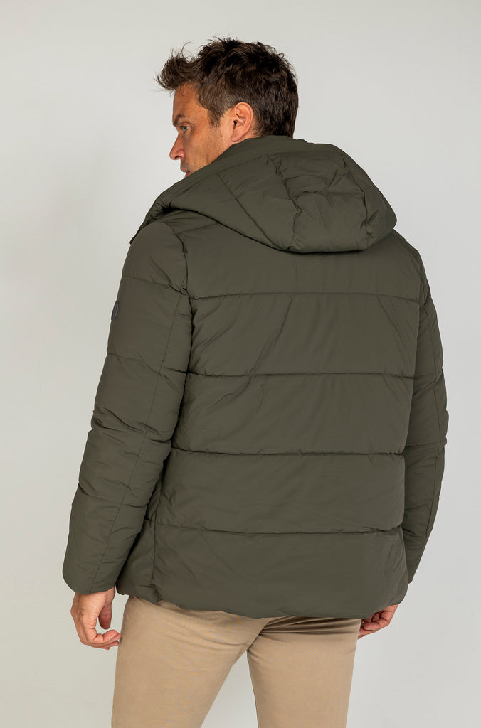 Parka Técnica Acolchada Verde Medio