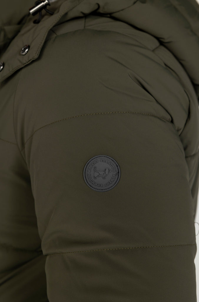 Parka Técnica Acolchada Verde Medio