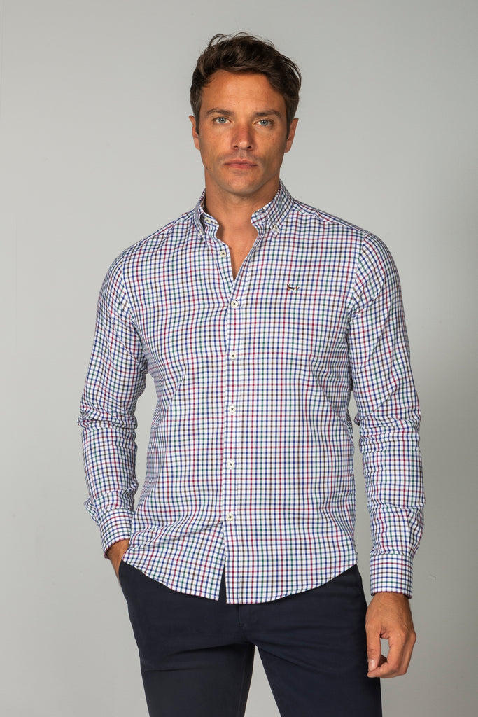 Camisa Pinpoint Cuadro Color