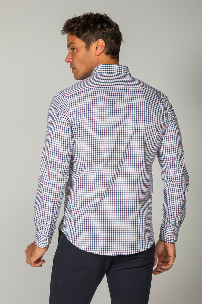 Camisa Pinpoint Cuadro Color