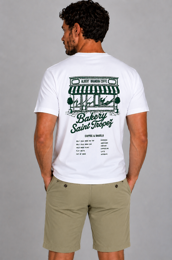 Camiseta brandon bakery Saint Tropez blanca
