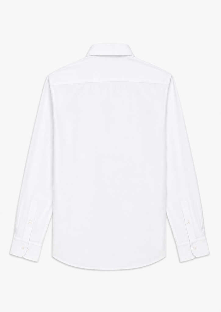 Camisa Oxford Liso Blanco