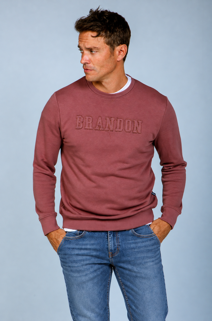 Sudadera Brandon Burdeos