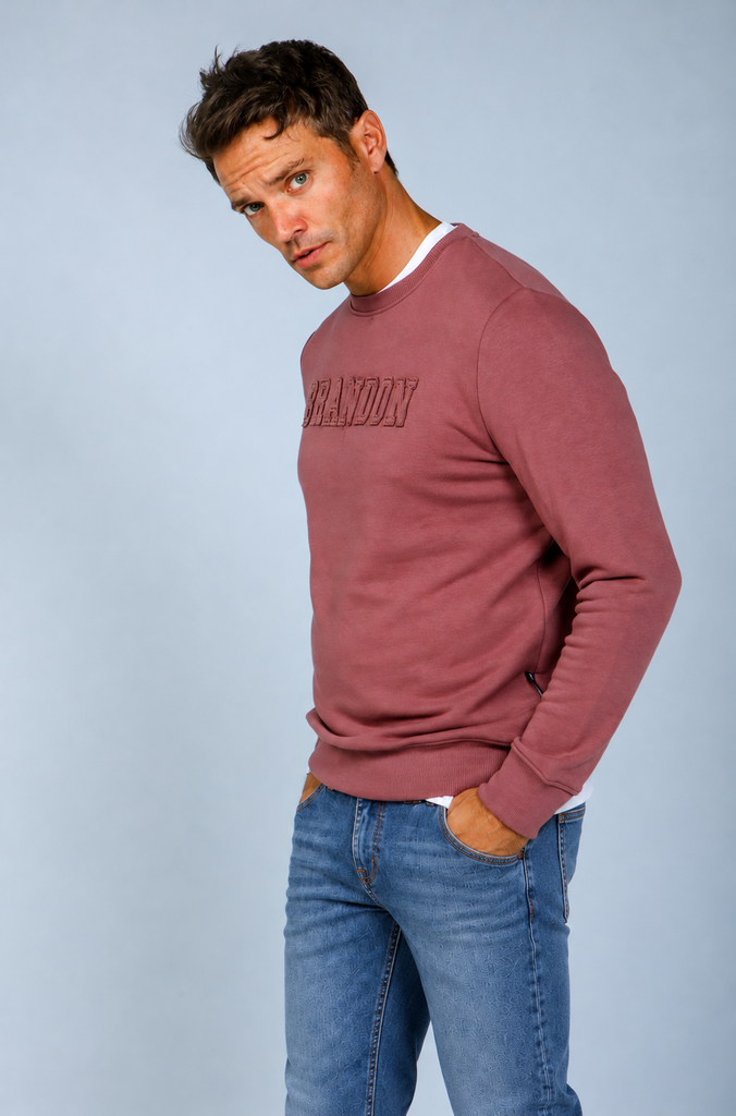 Sudadera Brandon Burdeos
