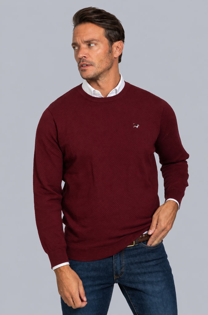 Jersey Estructura Burdeos