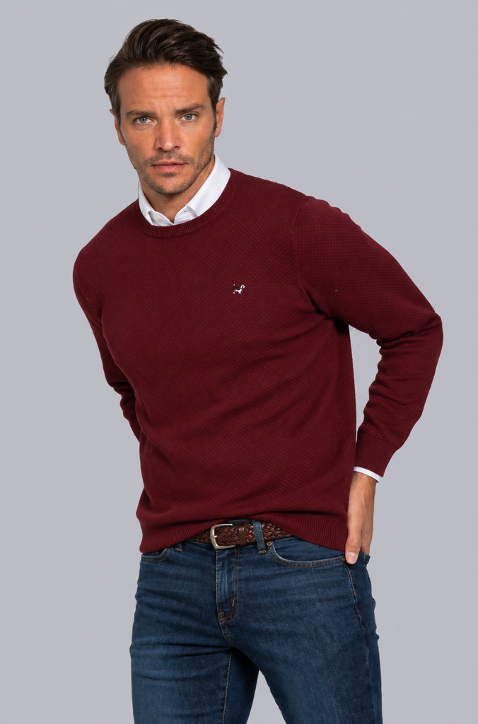 Jersey Estructura Burdeos