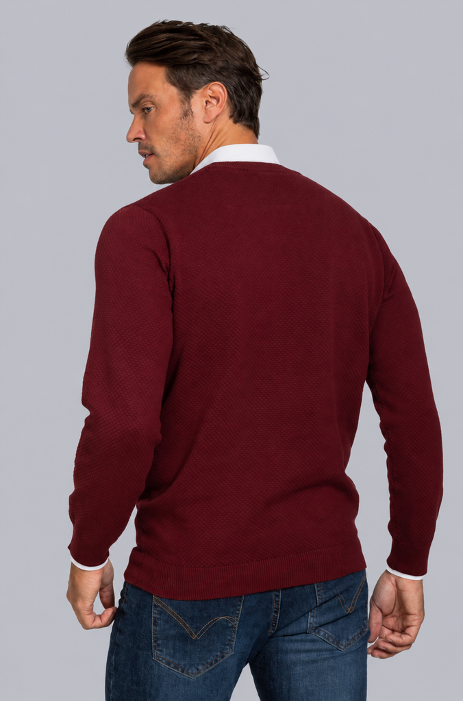 Jersey Estructura Burdeos