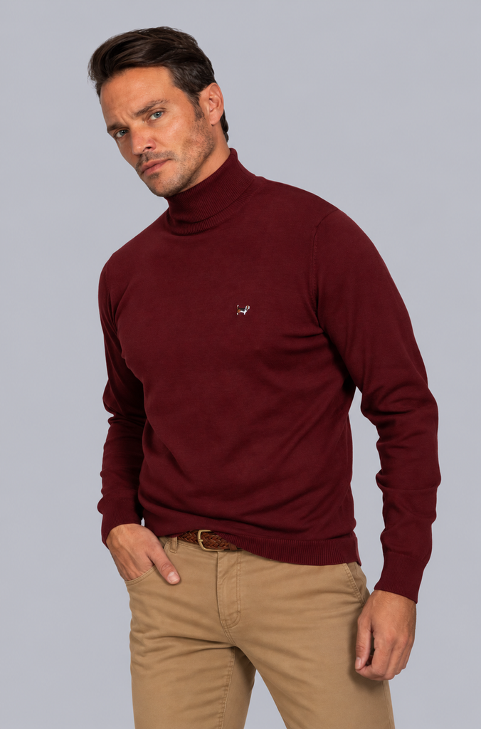 Jersey Cuello Cisne Granate