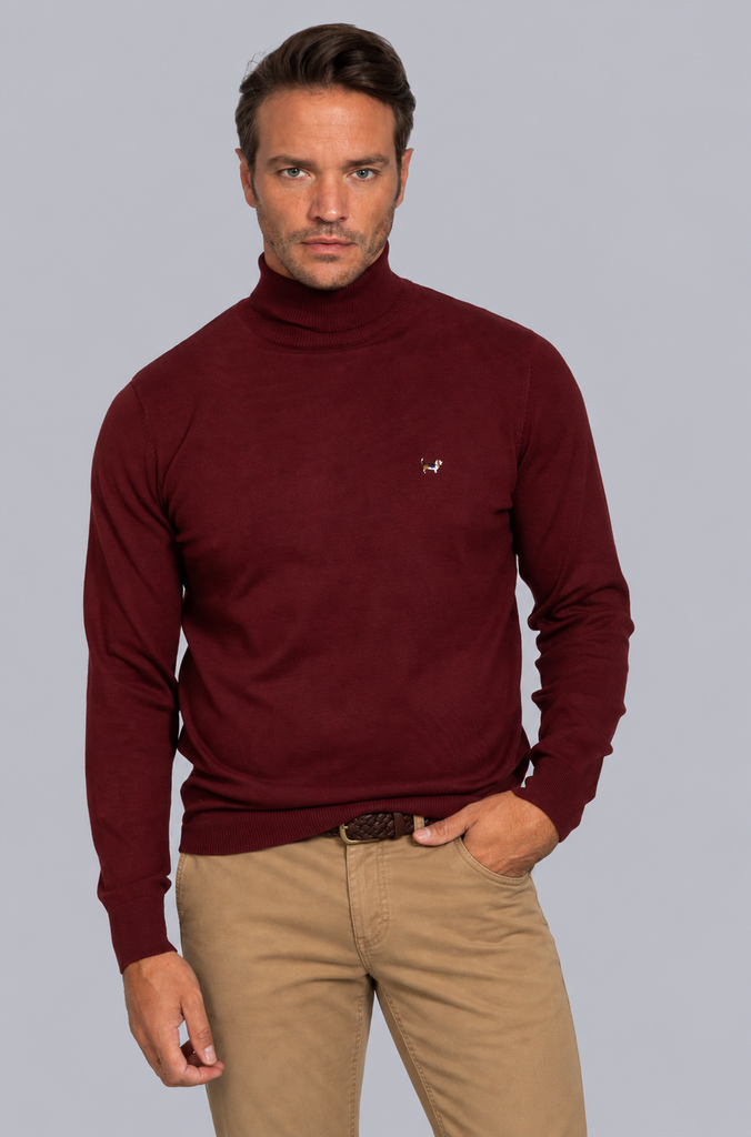 Jersey Cuello Cisne Granate