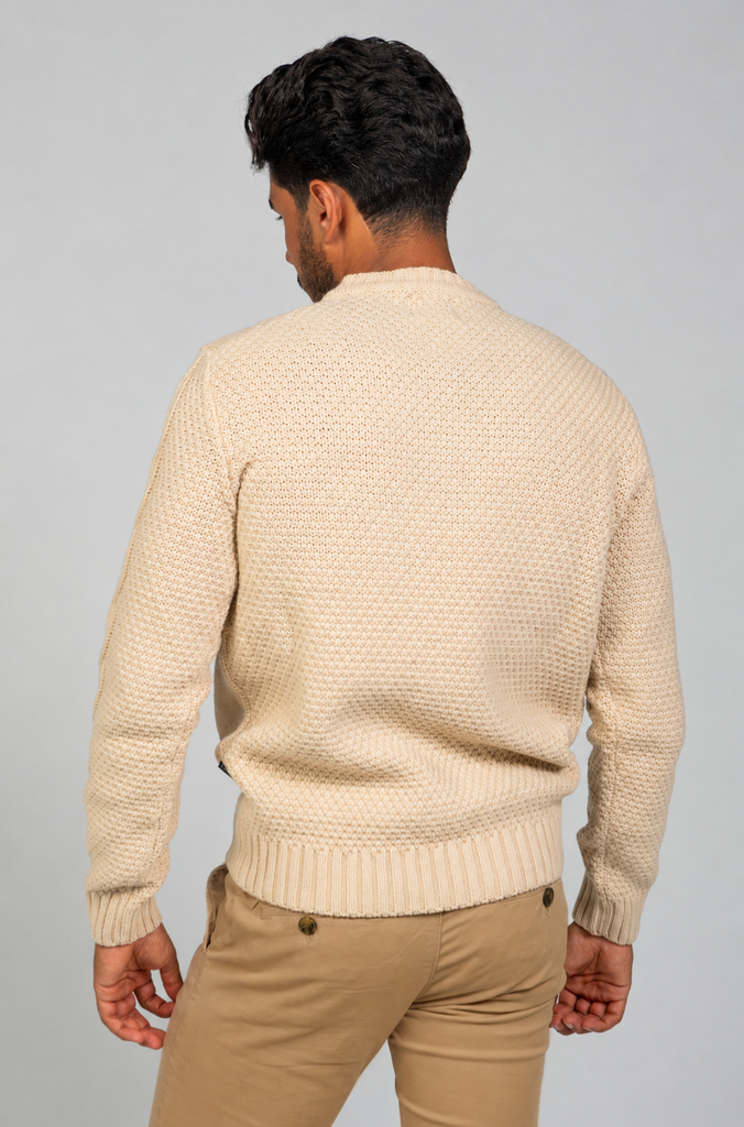 Jersey Ochos Trenzados Beige