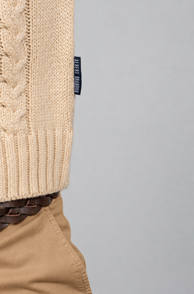 Jersey Ochos Trenzados Beige