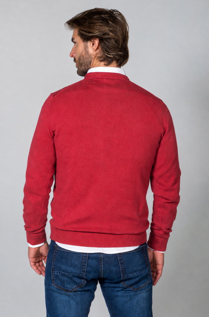Jersey básico Cuello Caja Coral