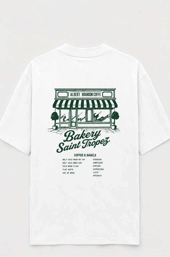 Camiseta brandon bakery Saint Tropez blanca