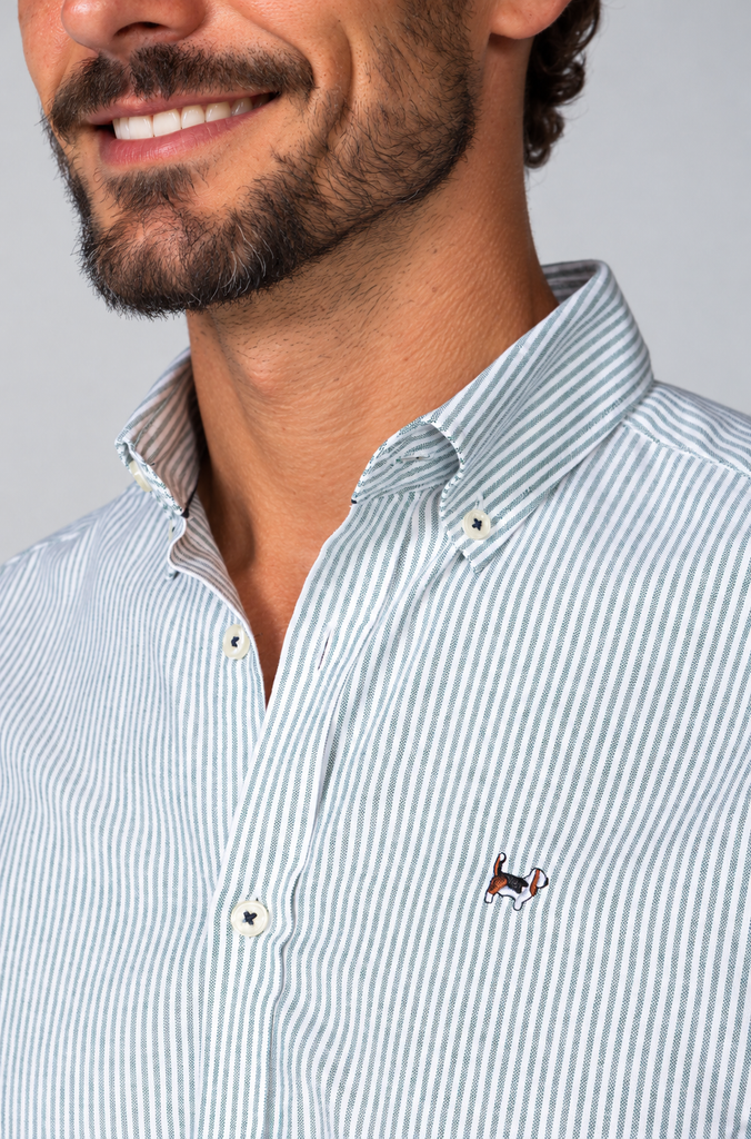 Camisa Oxford Raya Verde Menta