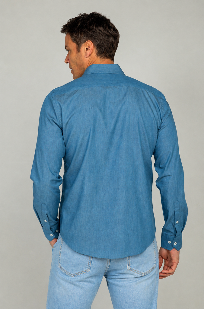 Camisa Denim Fake Indigo