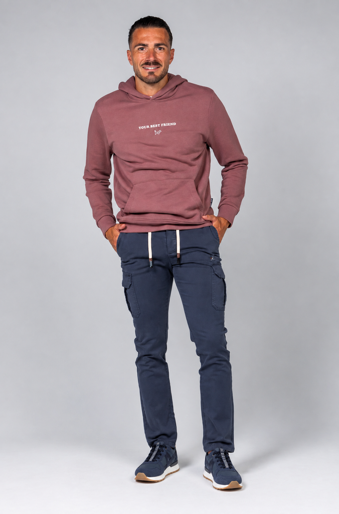 Sudadera Brandon Color Burdeos