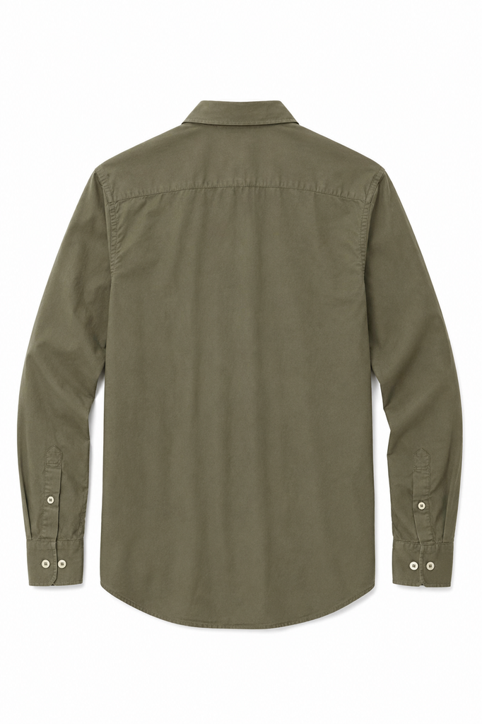 Camisa pique desgastada kaki