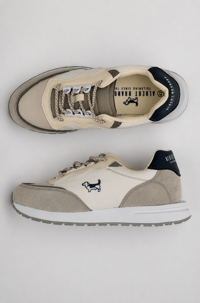 Zapatilla Serraje Brandon Contraste gris