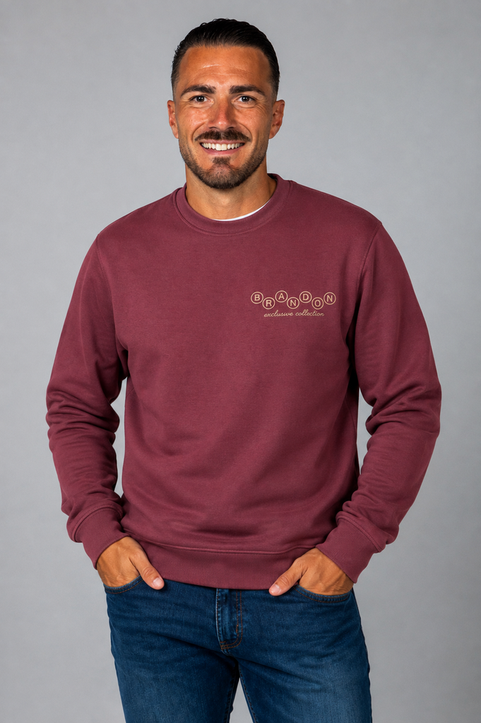 Sudadera Brandon exclusive burdeos