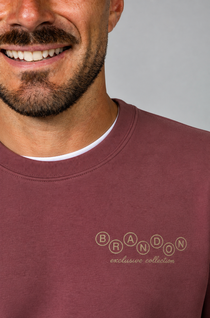 Sudadera Brandon exclusive burdeos