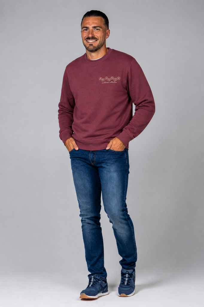 Sudadera Brandon exclusive burdeos