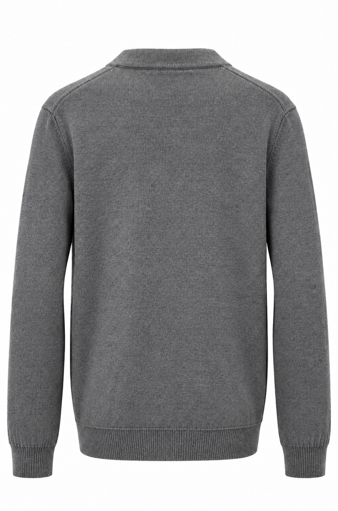 Cárdigan botones gris marengo