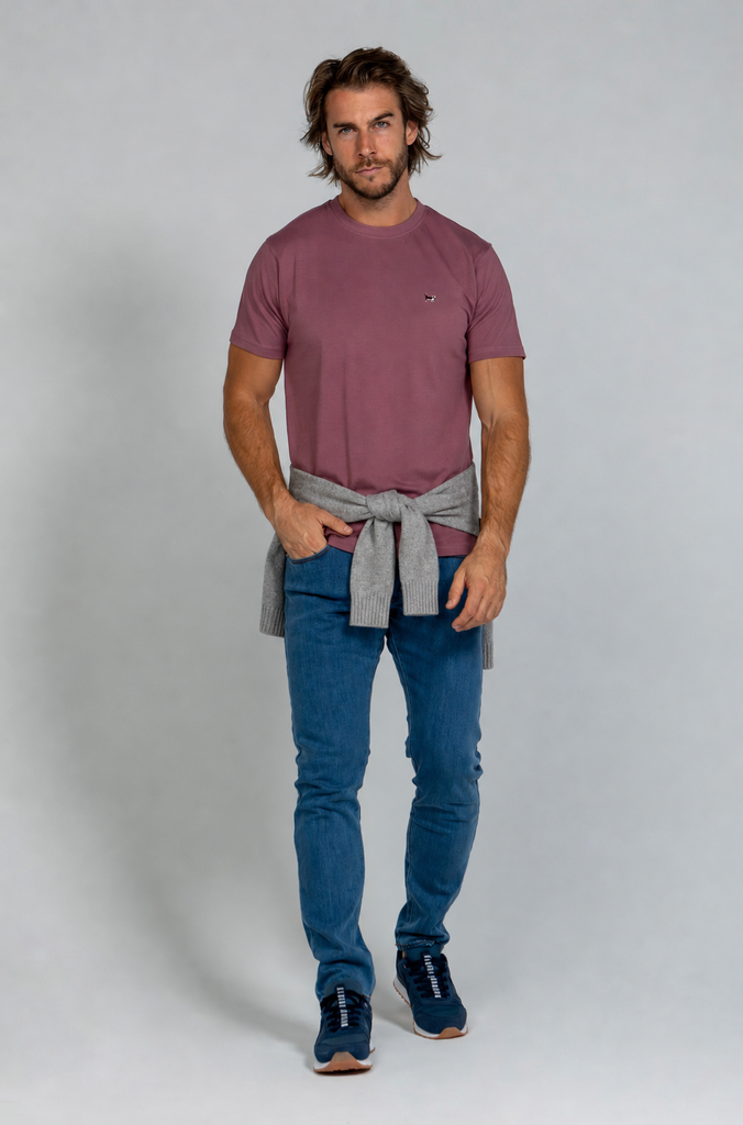 Camiseta Básica Brandon Mauve