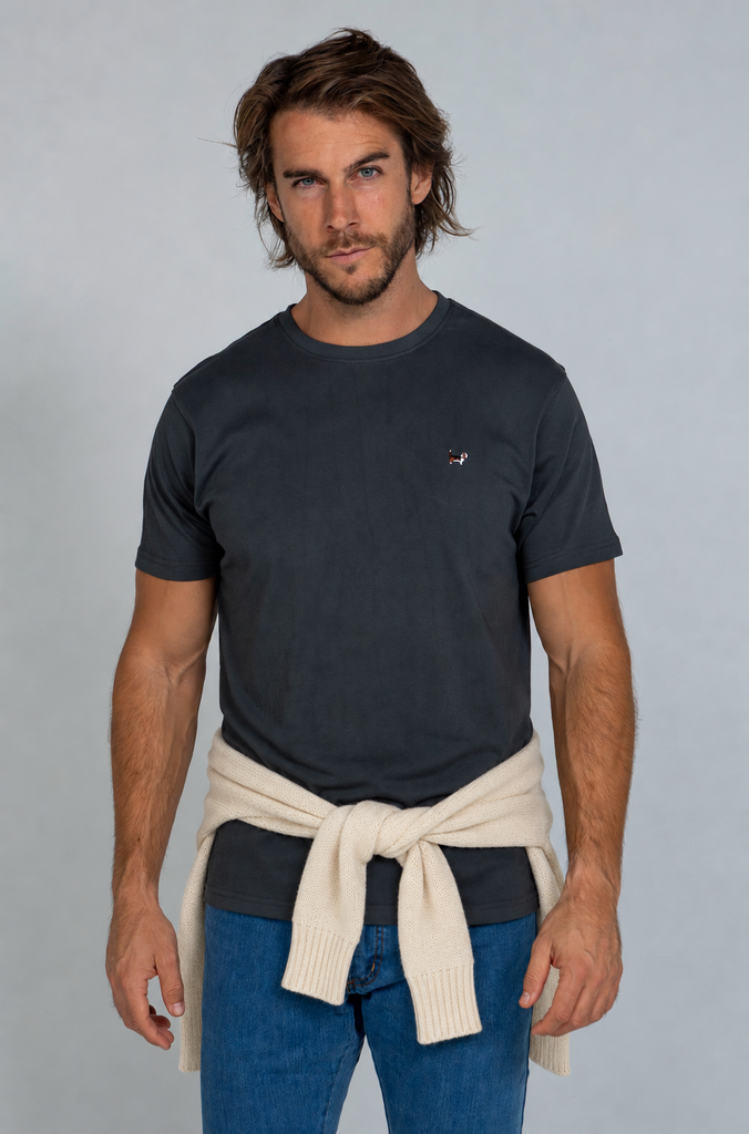Camiseta Básica Brandon Gris Plomo