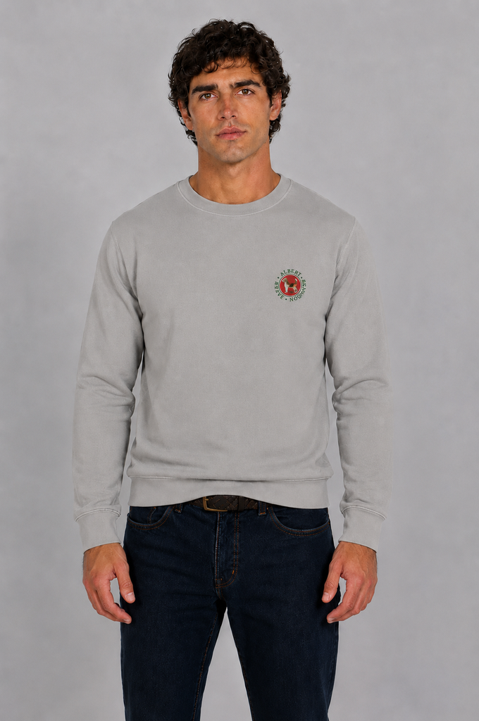 Sudadera Tokyo shop gris piedra