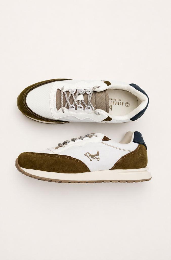 Zapatilla Serraje Brandon Contraste verde