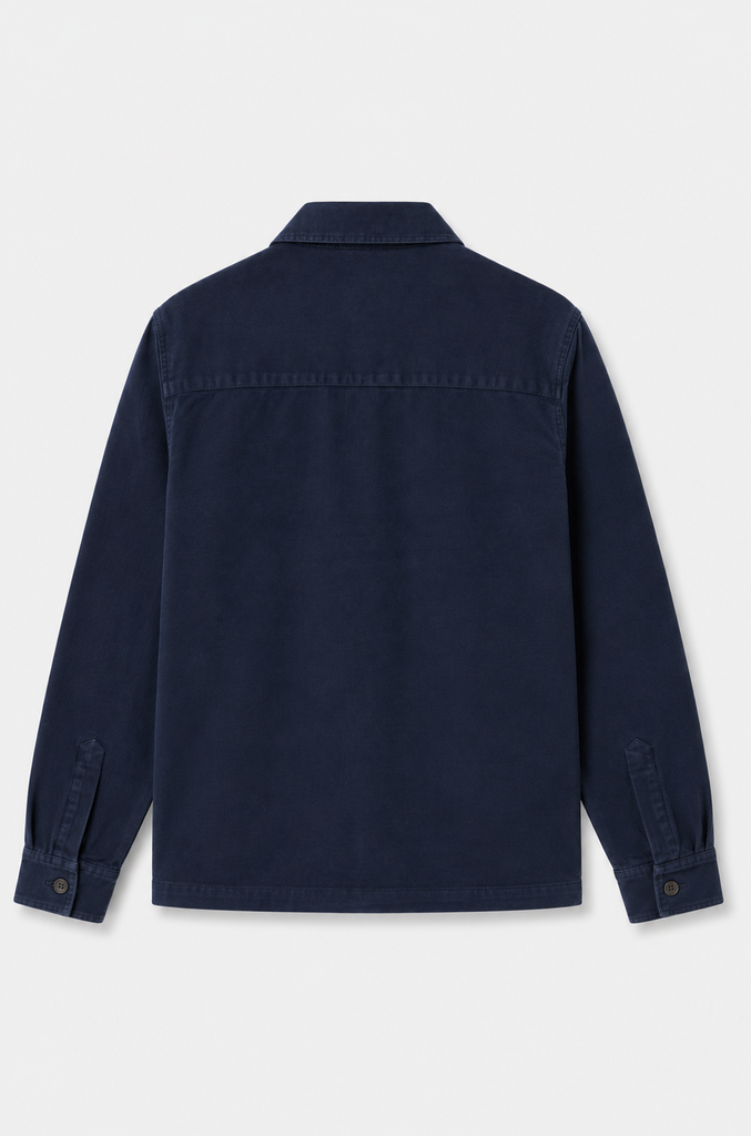 Sobrecamisa Sarga Tintada Marino