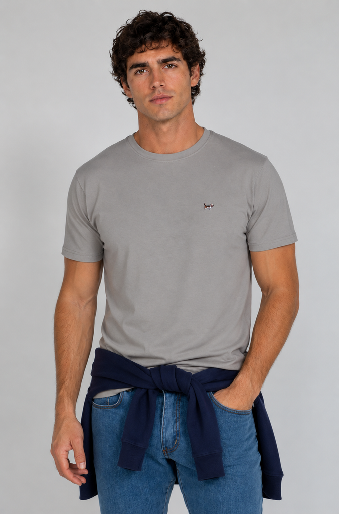 Camiseta brandon studios gris claro
