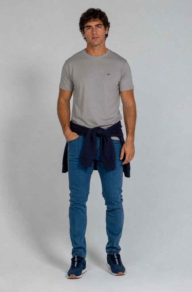 Camiseta brandon studios gris claro