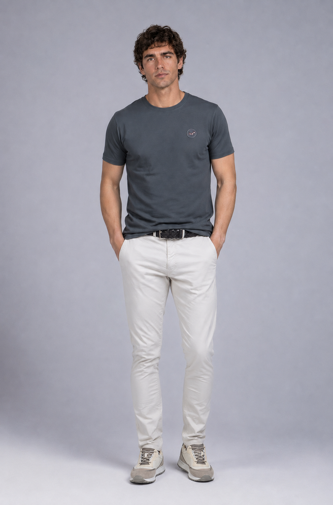 Camiseta desgastada brandon creative gris oscuro