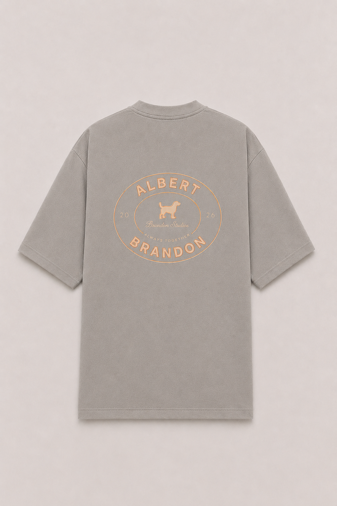 Camiseta brandon studios gris claro